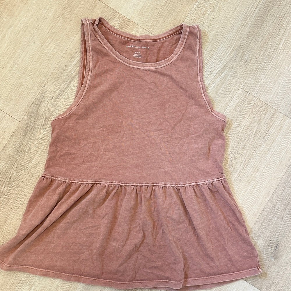 American Eagle Ruffle Tank Top